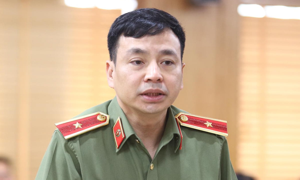 Thiếu tướng Lê Xuân Minh, Phó cục trưởng An ninh mạng và phòng chống tội phạm sử dụng công nghệ cao. Ảnh: Phạm Chiểu